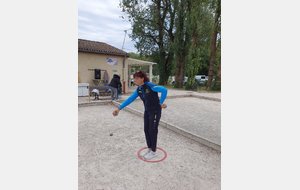 Carine très concentrée en finale Maitre-Joueuse